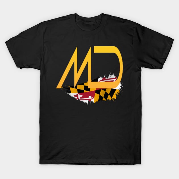 MD STATE FLAG DESIGN T-Shirt by The C.O.B. Store